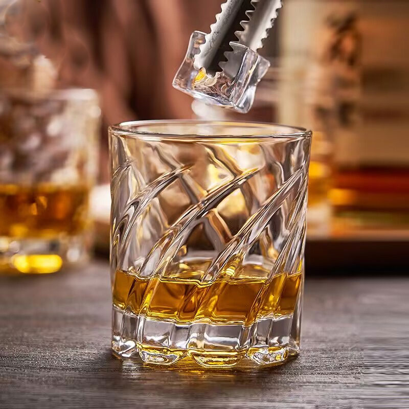 Wine Beer Spirits - Verre à whisky en relief, haute