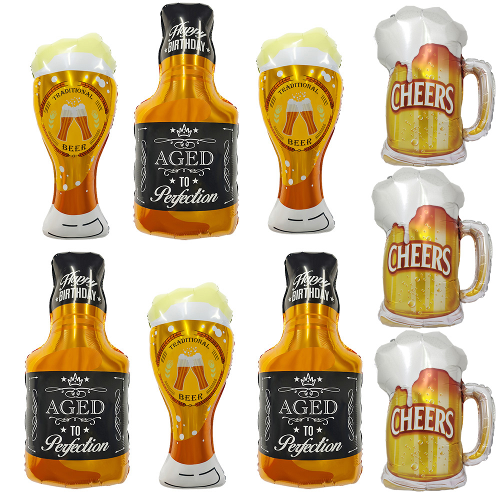 Wine Beer Spirits - 3 verres à whisky, 3 mugs