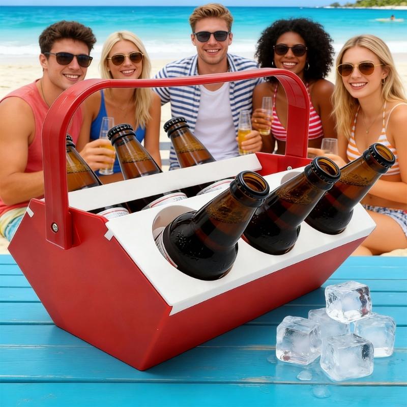 Beer Wine Zone - Récipient à boissons à 6 trous