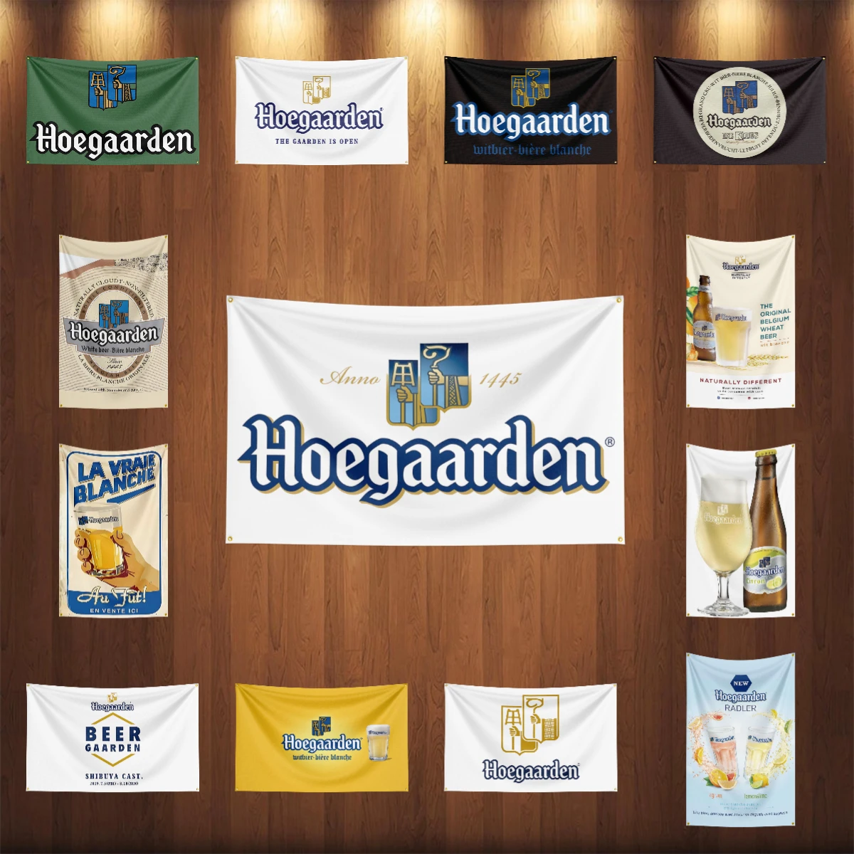 Wine Beer Rum - 3 × 5 pieds h-Hoegaardens drapeau