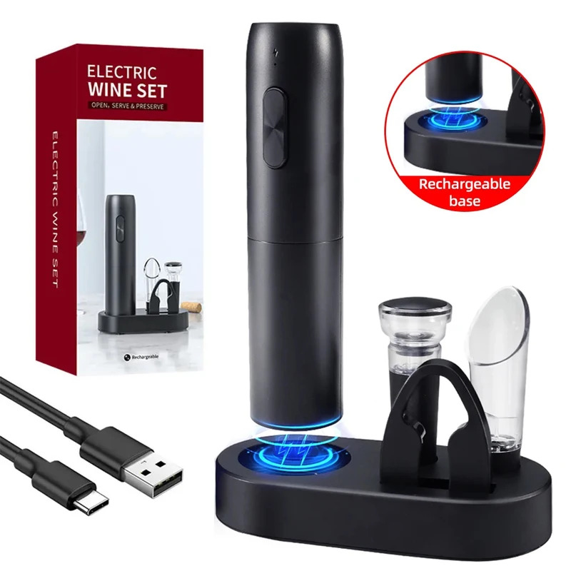 Wine Opener Electric - Ouvre-bouteille électrique automatique pour vin rouge,