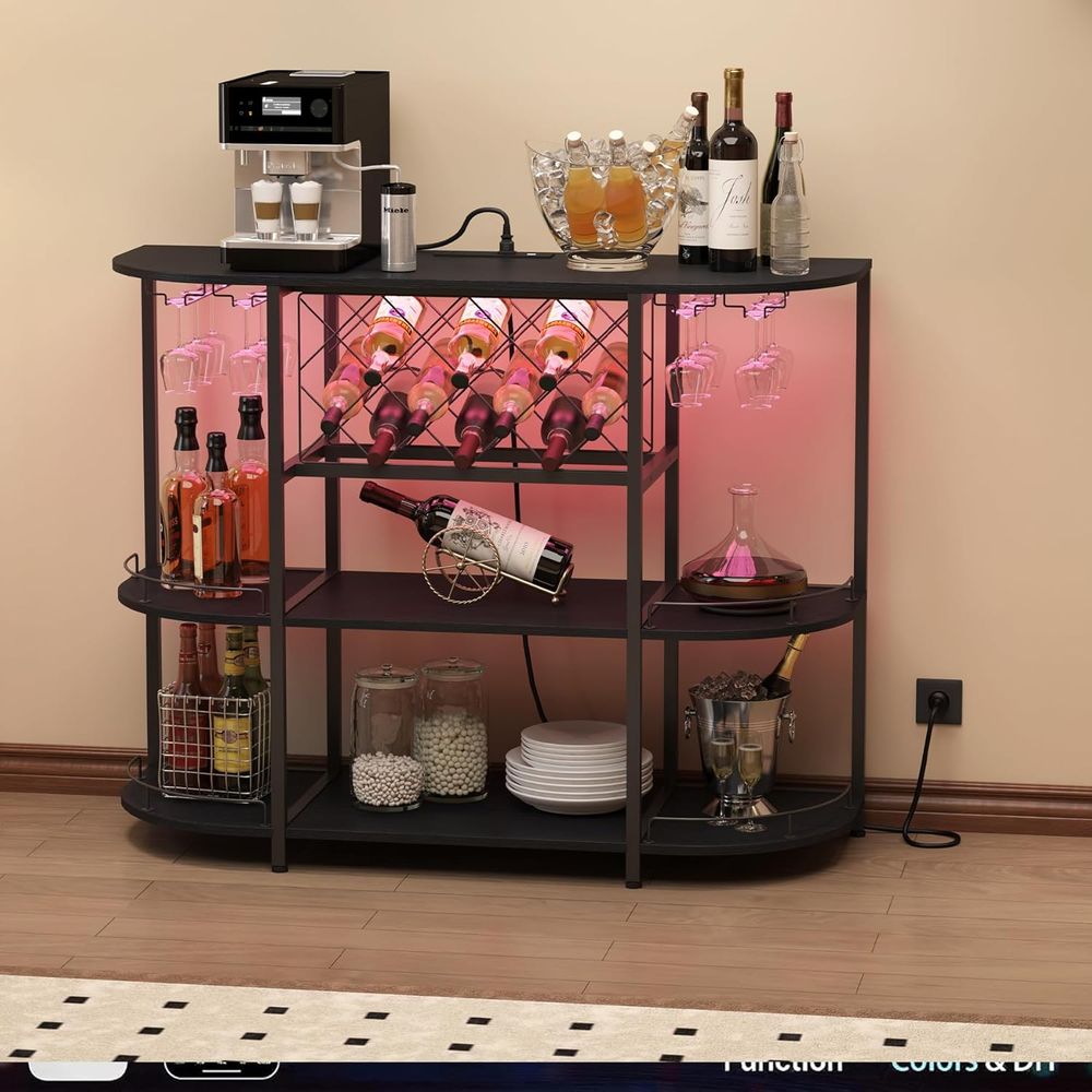 Table basse noire à 3 niveaux  - Wine & Beer Shop avis et prix