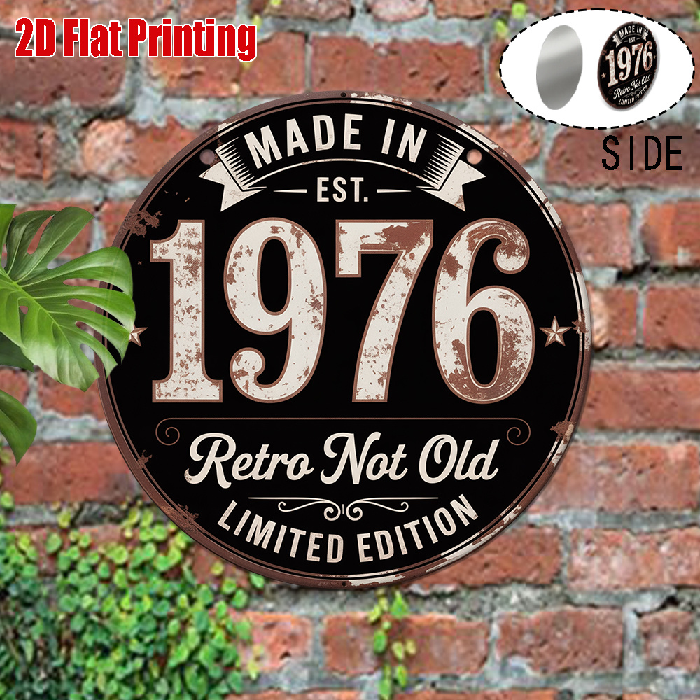 Plaque en métal vintage 2D, 1  - Wine Tag Label avis et prix