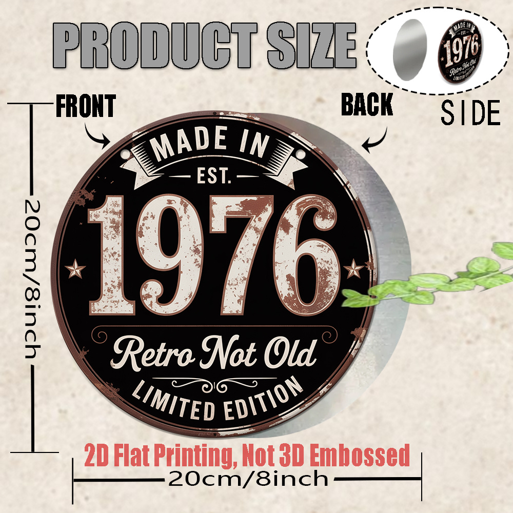 Plaque en métal vintage 2D, 1  - Wine Tag Label avis et prix