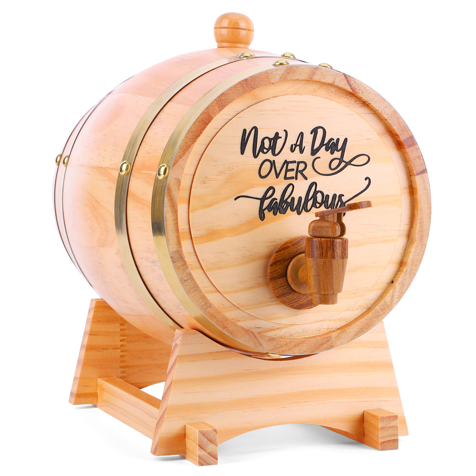 Fût en bois gravé de 3L avec s - Wine Beer Rum avis et prix