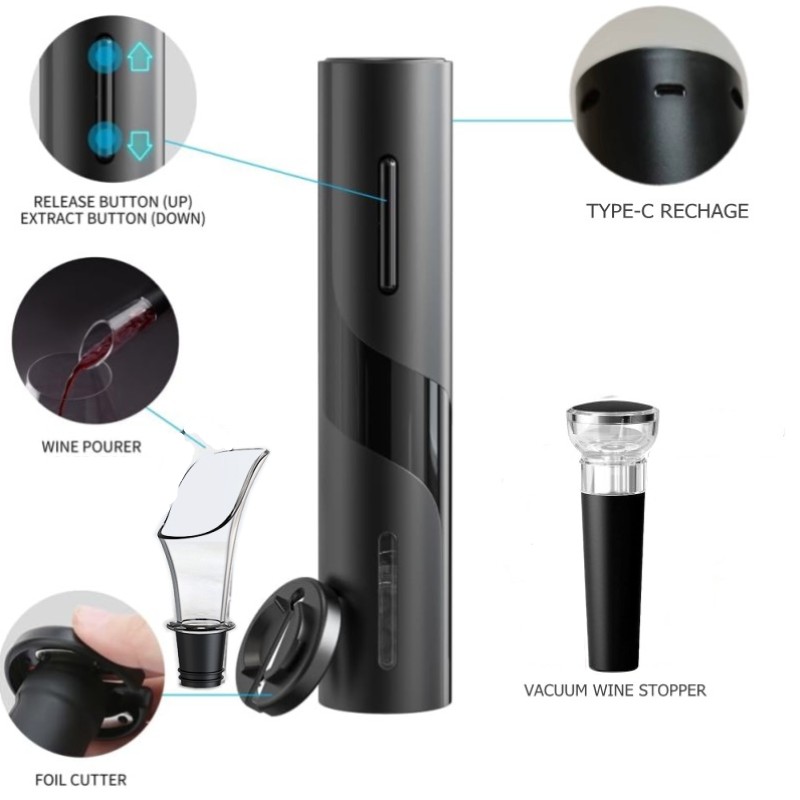 Tire-bouchon électrique automa - Wine Opener Electric avis et prix