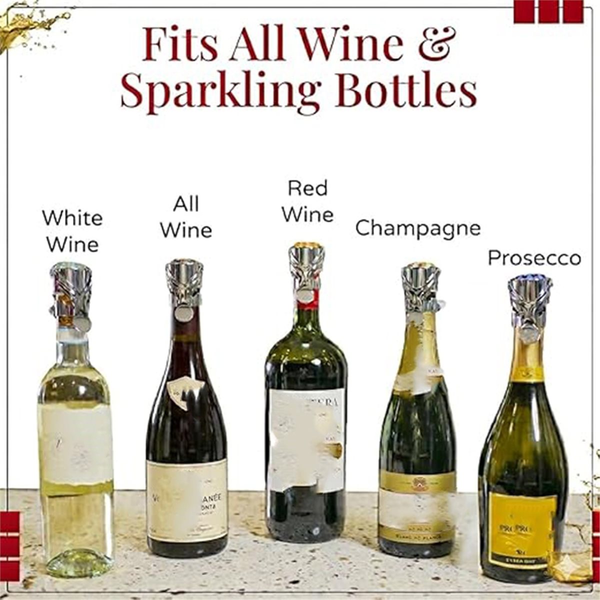 (A02R) Lot de 2 bouchons à vin - Wine & Beer Shop avis et prix