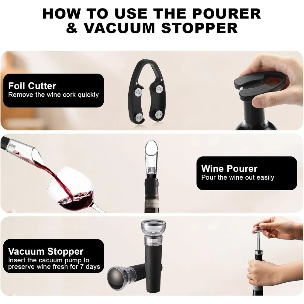 Ensemble ouvre-bouteille de vi - Wine Opener Electric avis et prix