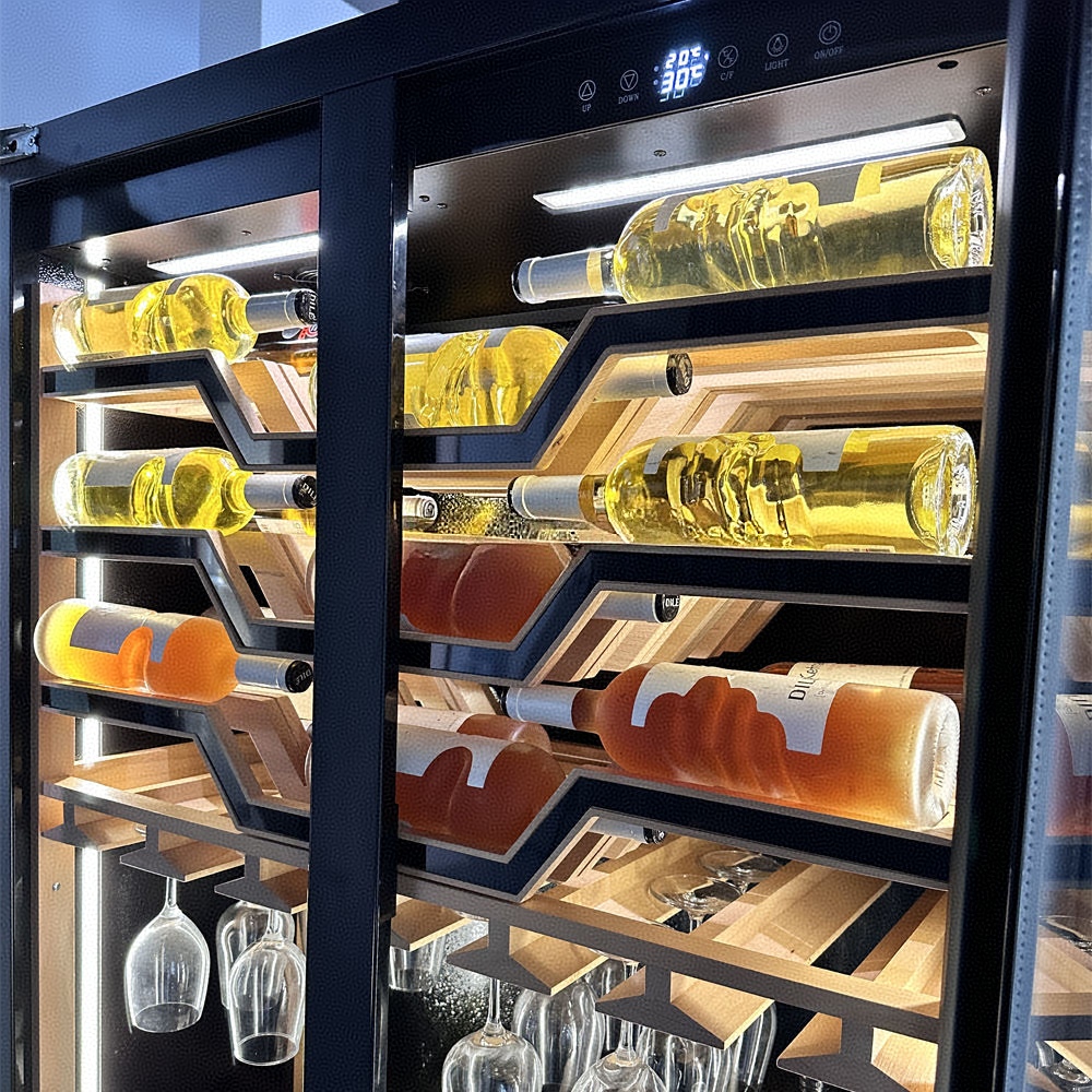 Deux portes en verre trempé, f - Beer Wine Zone avis et prix