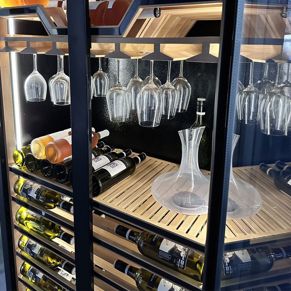 Deux portes en verre trempé, f - Beer Wine Zone avis et prix