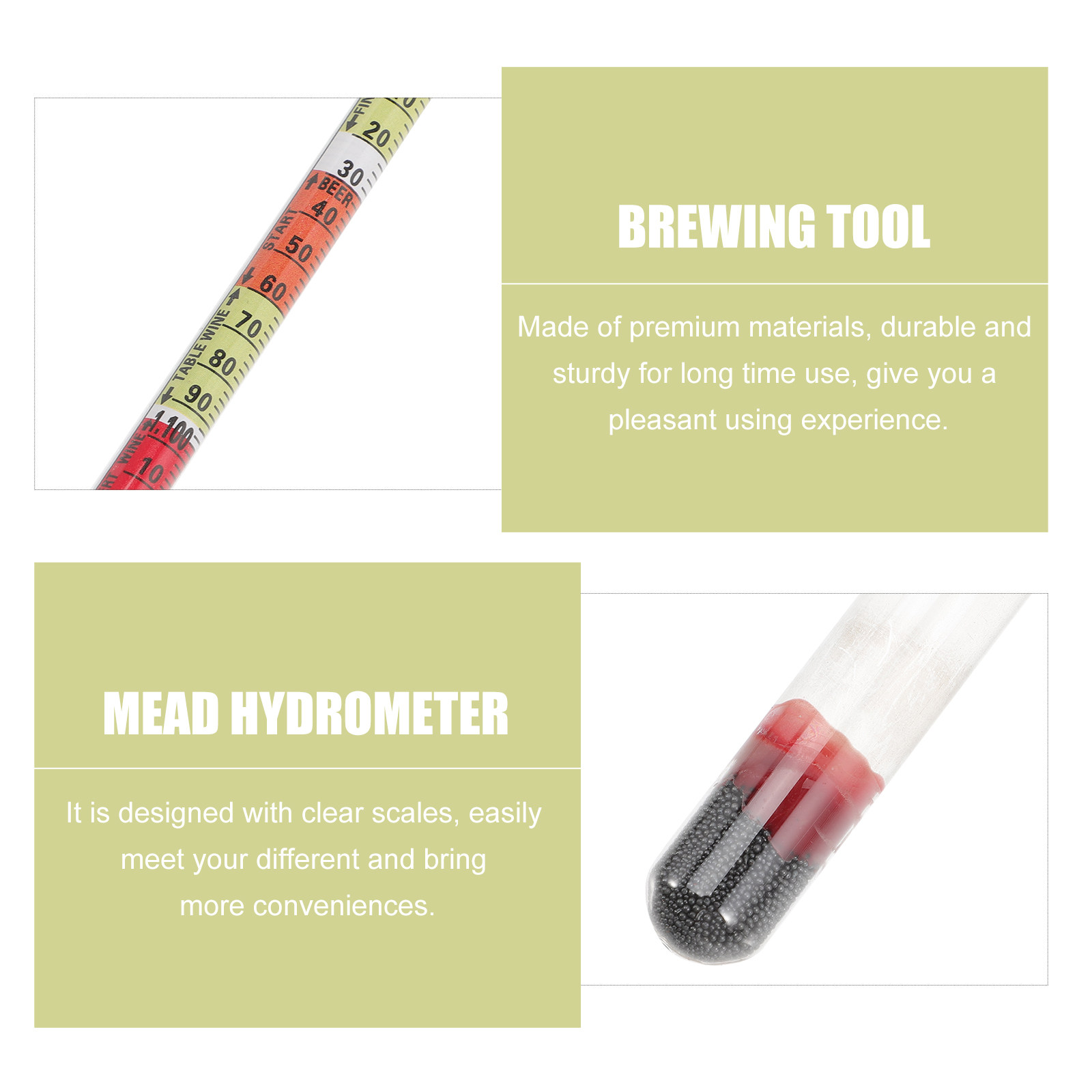Kit d'hydromètre à triple éche - Wine Beer And Mead avis et prix