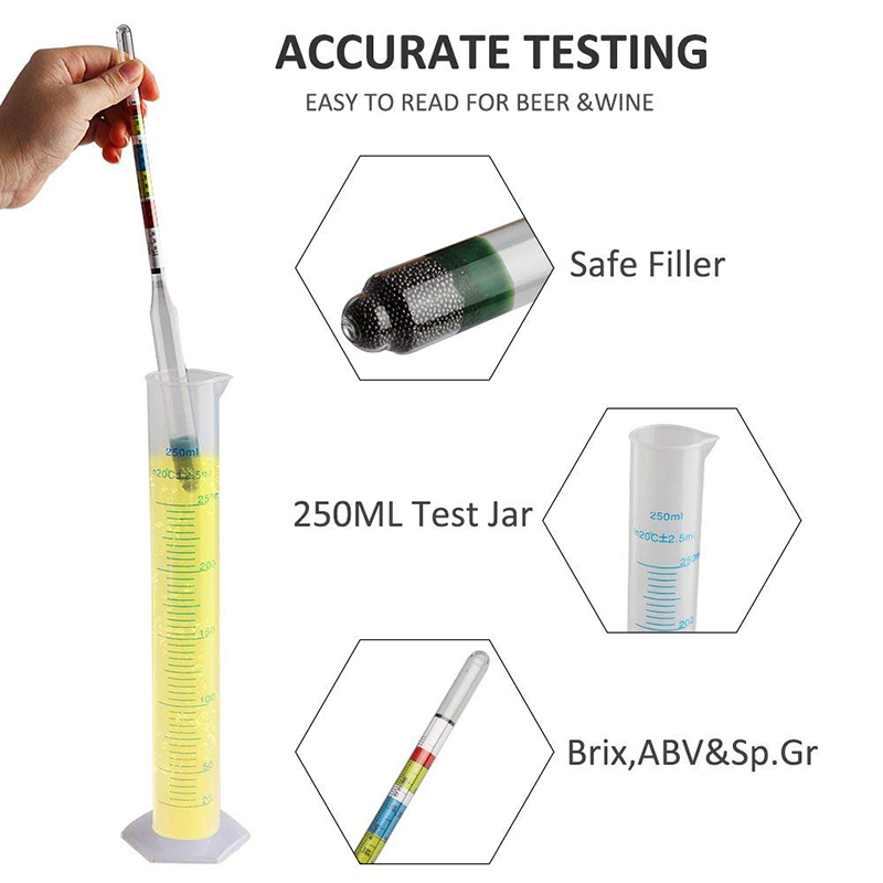Hydromètre et pot de Test en p - Wine Beer And Mead avis et prix